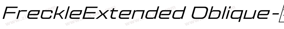 FreckleExtended Oblique字体转换